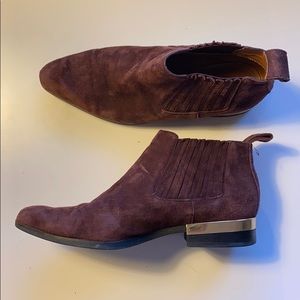 Zara suede ankle booties